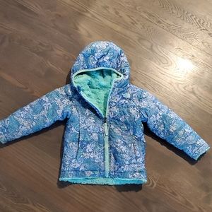 Size 3T reversible North face jacket